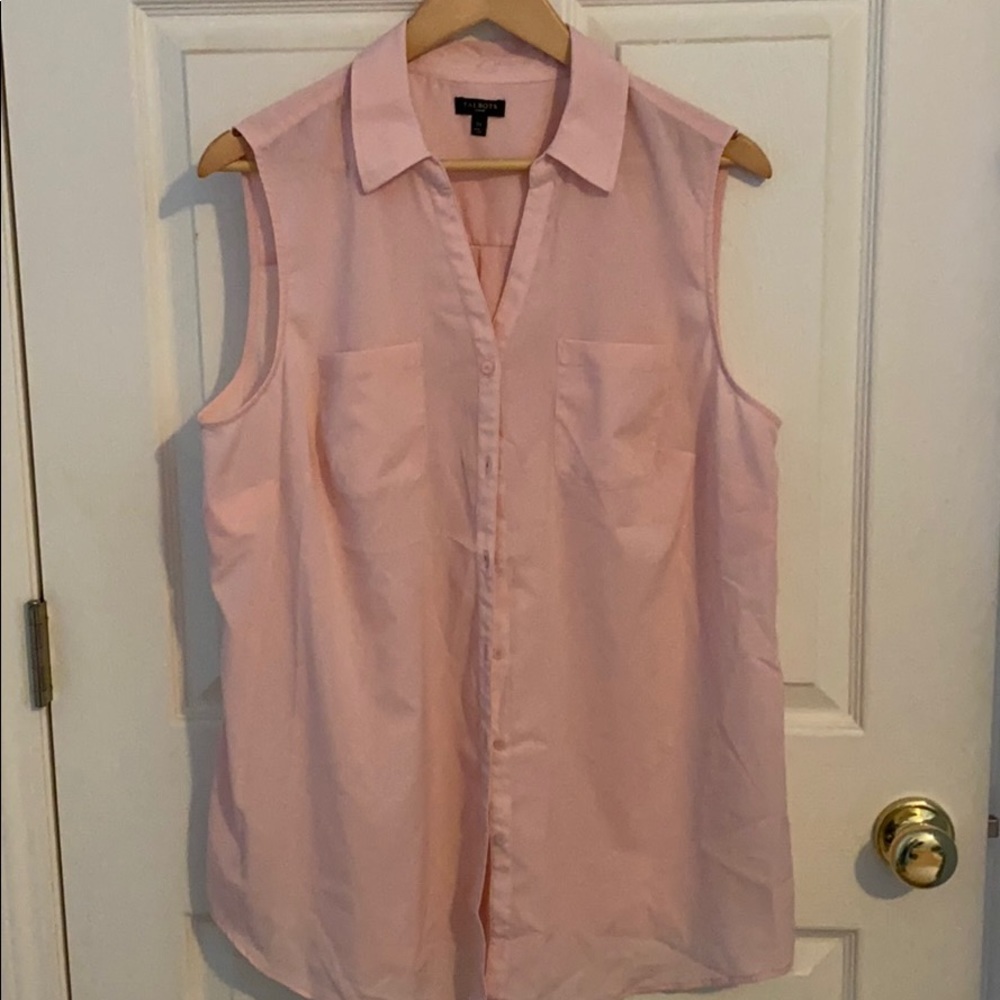 Talbots Blush Pink Sleeveless Top